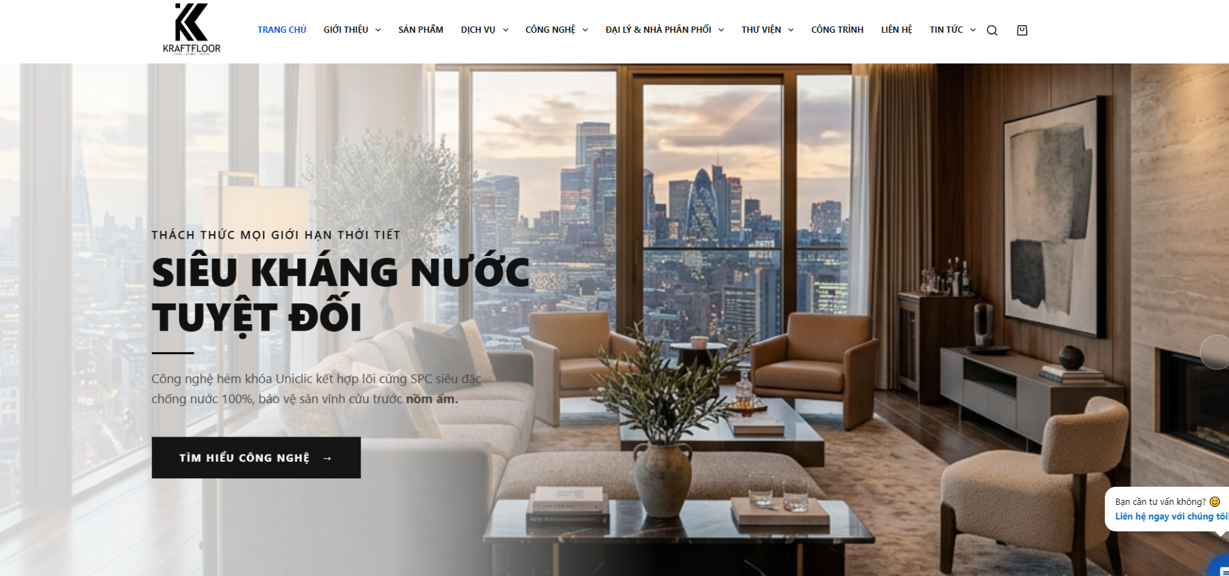 KraftFloor Việt Nam - Website Thương Hiệu Sàn Đá Thạch Anh Chuẩn Đức